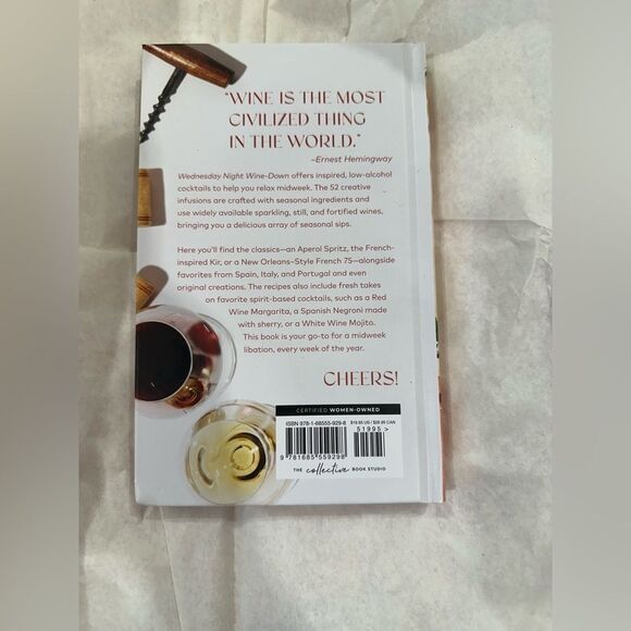 Anthropologie Wednesday Night Wine-Down Book NWT - Picture 6 of 7